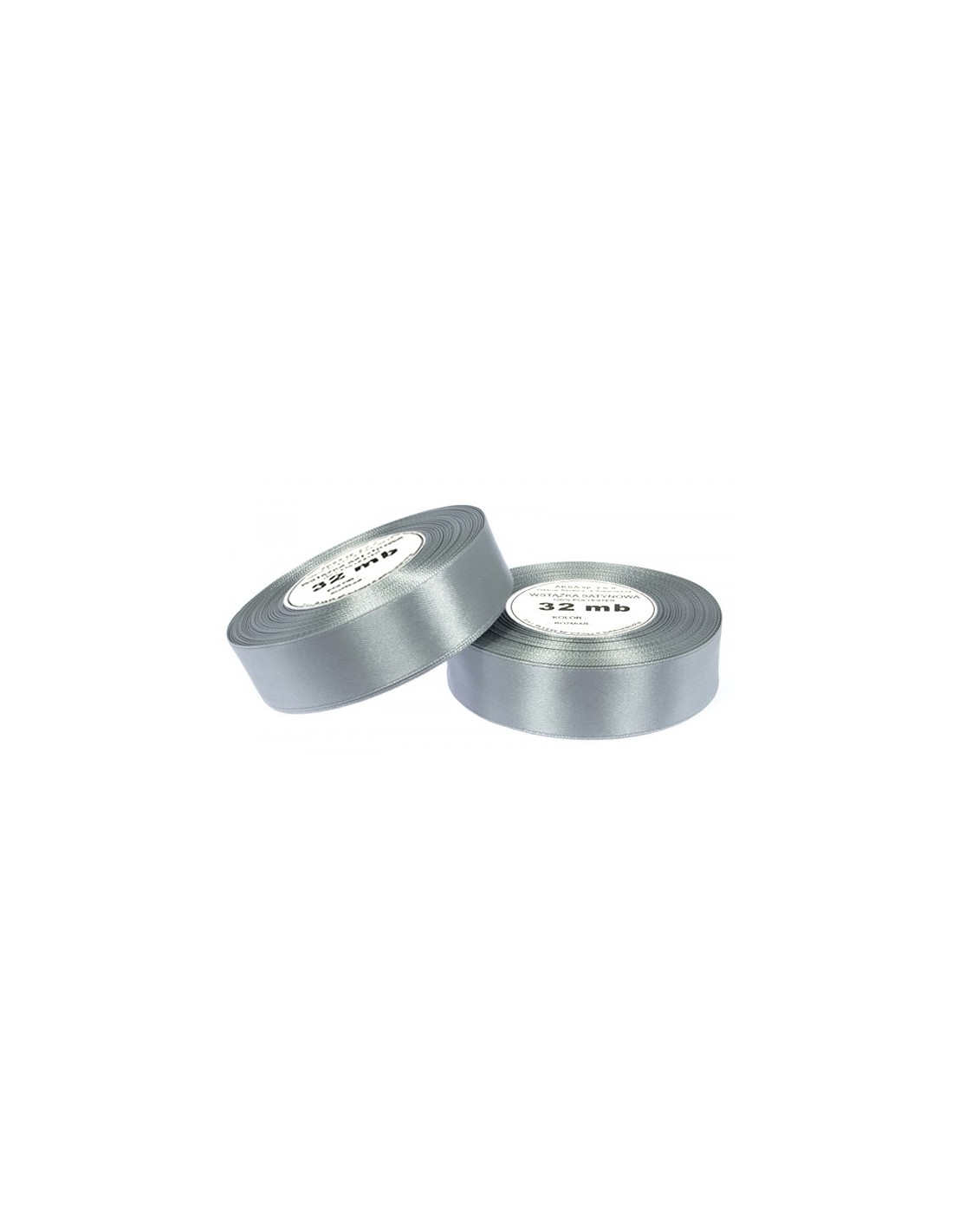 12mm WS8136 Saténová stuľka stříbrná 32mb 12mm WS8136 Saténová stuľka stříbrná 32mb