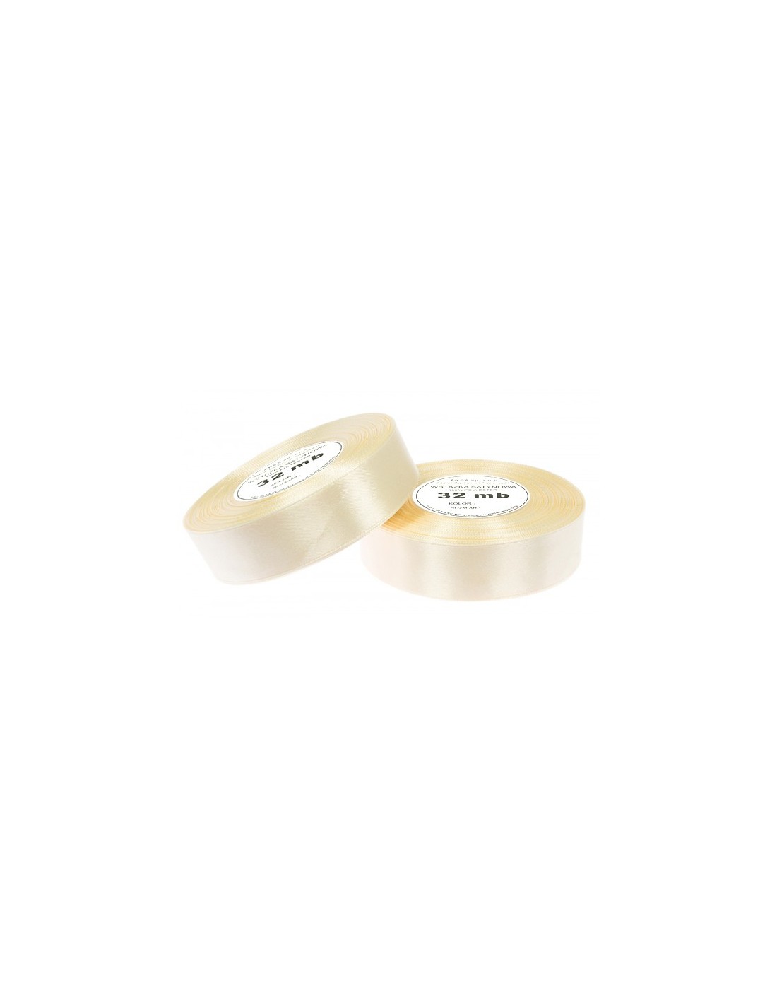 25mm WS8004 Saténová stuľka ecru 32mb 25mm WS8004 Saténová stuľka ecru 32mb