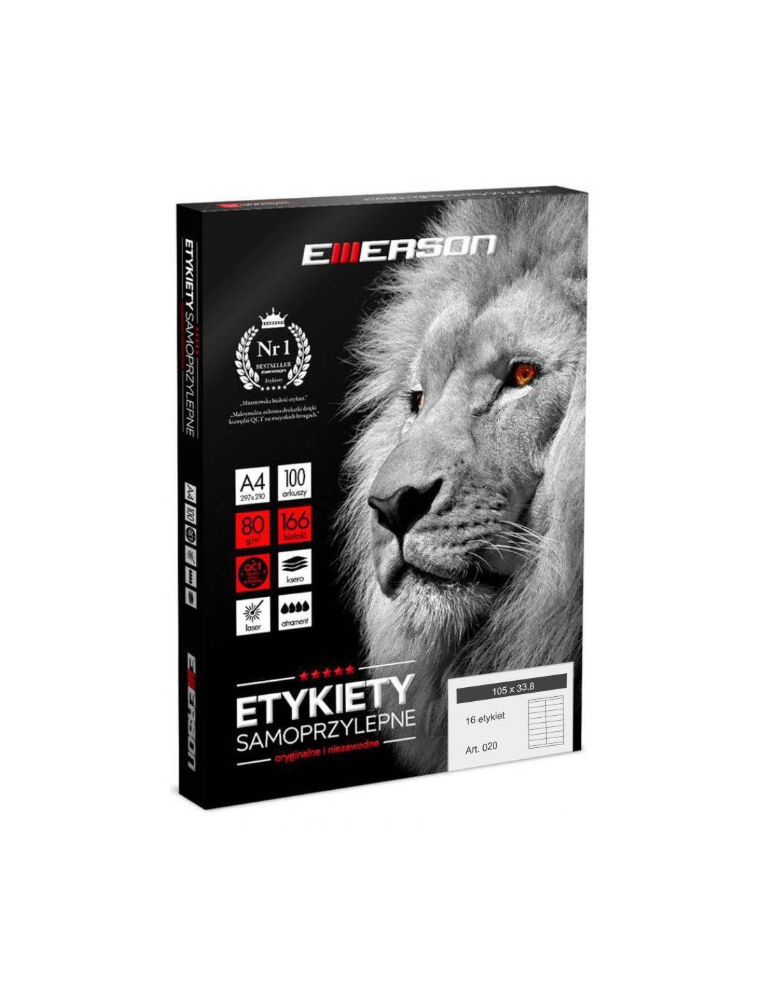 Samolepicí etikety EME20 105x33,8 (16) 100A4 Samolepicí etikety EME20 105x33,8 (16) 100A4