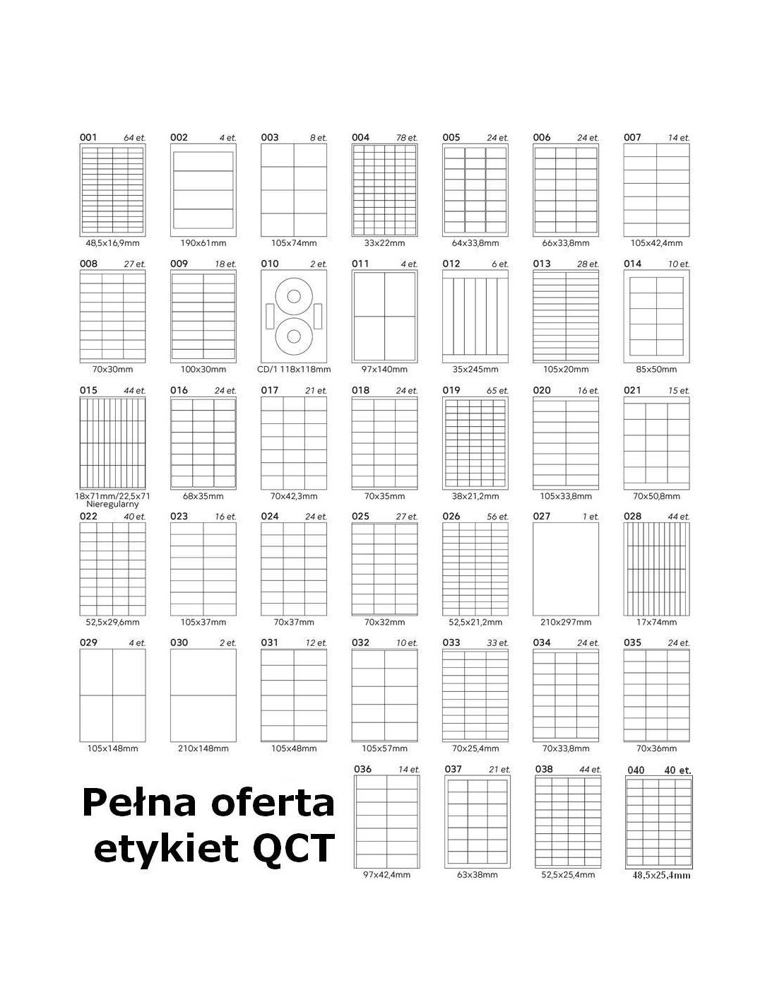 Samolepicí etikety EME7 105x42,4 (14) 100A4 Samolepicí etikety EME7 105x42,4 (14) 100A4
