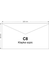 Ozdobná hladká ekologické obálka C8 5,8x10 NK EKO Kraft hnědá 100g
