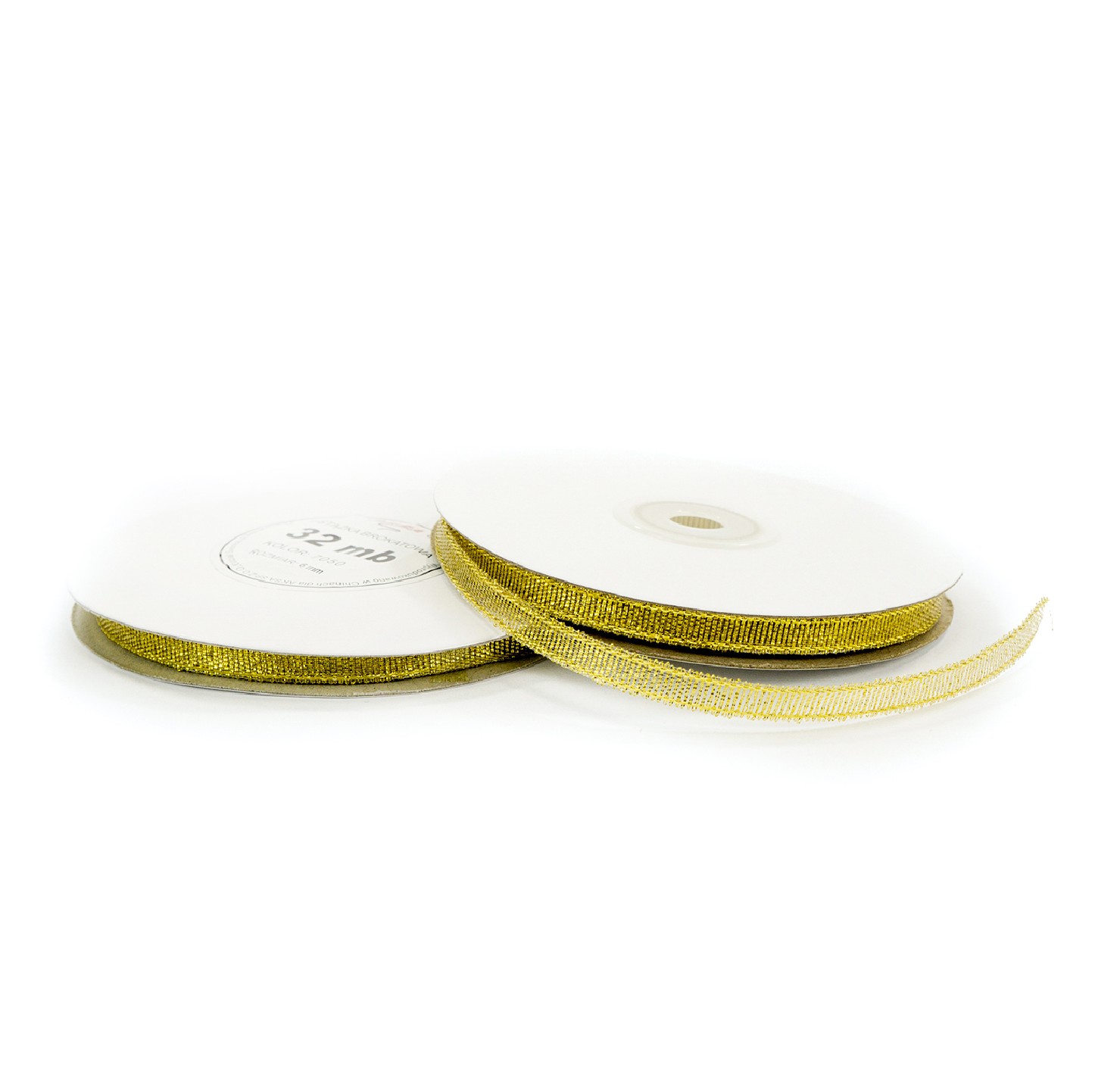 6mm WB7014 Brokátová stuha silná zlatá 32mb 6mm WB7014 Brokátová stuha silná zlatá 32mb