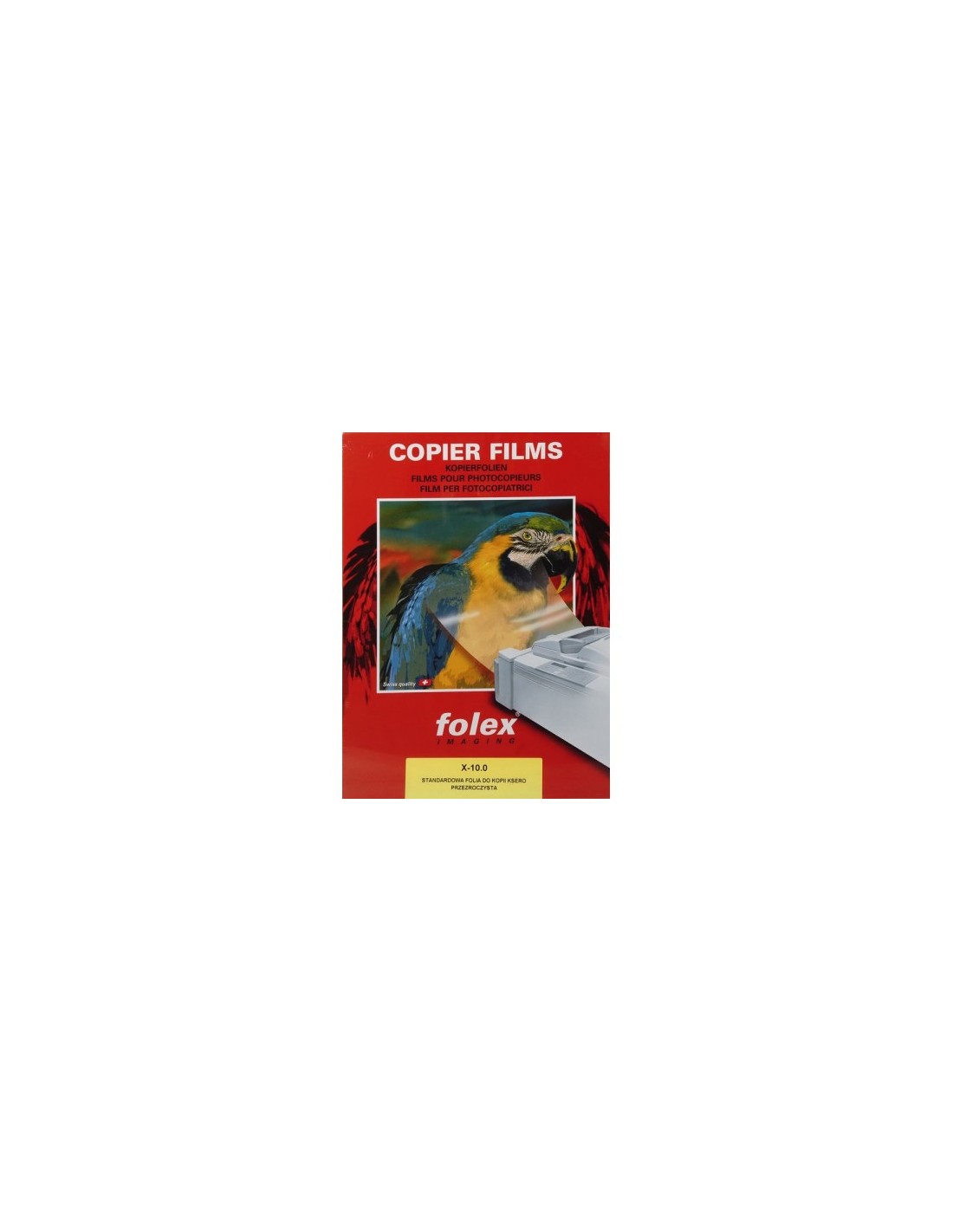 FOLEX X-10 Průhledná fólie pro laserové tiskárny, bal. 10A3 FOLEX X-10 Průhledná fólie pro laserové tiskárny, bal. 10A3