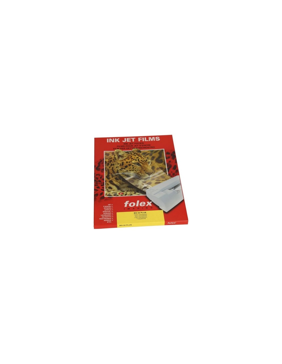 FOLEX BG-32 Průhledná fólie pro barevné inkoustové tiskárny, bal. 10A3 FOLEX BG-32 Průhledná fólie pro barevné inkoustové tiskárny, bal. 10A3