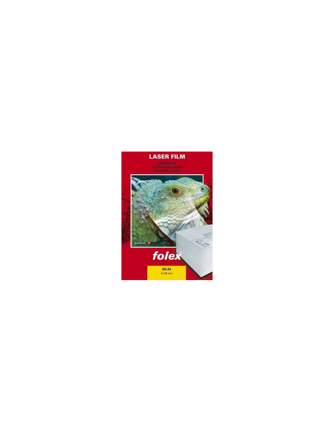 FOLEX FOLAPROOF LASER FILM F Transparentní oboustranná matná fólie pro laserové tiskárny, pak 100A4 FOLEX FOLAPROOF LASER FILM F Transparentní oboustranná matná fólie pro laserové tiskárny, pak 100A4