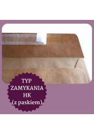 Ozdobná hladká ekologické obálka DL 11x22 HK EKO Kraft hnědá OKL 100g