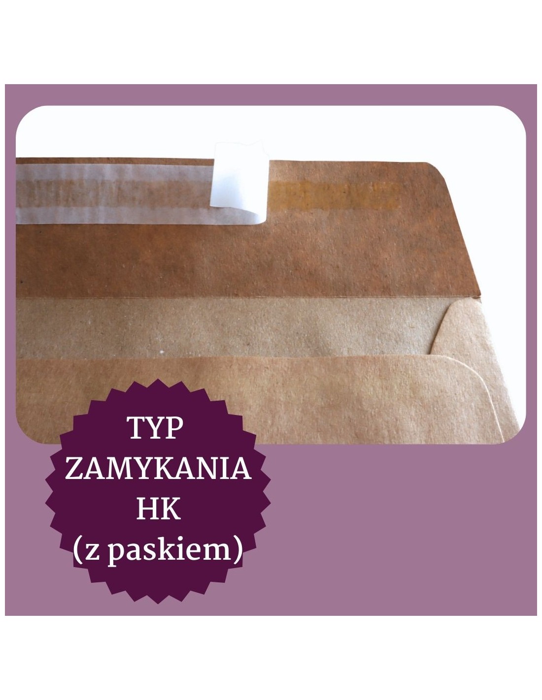 Ozdobná hladká ekologické obálka DL 11x22 HK EKO Kraft hnědá OKL 100g