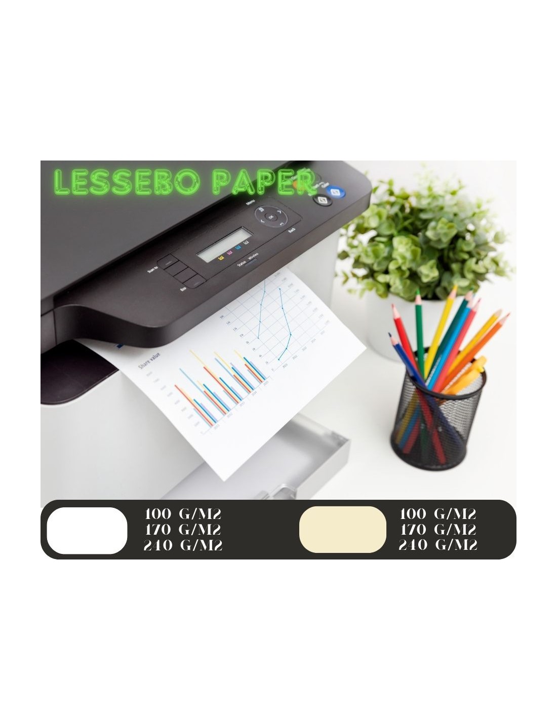 Hladký Dekorační papír Lessebo 100g White bílý pak. 100A5 Hladký Dekorační papír Lessebo 100g White bílý pak. 100A5