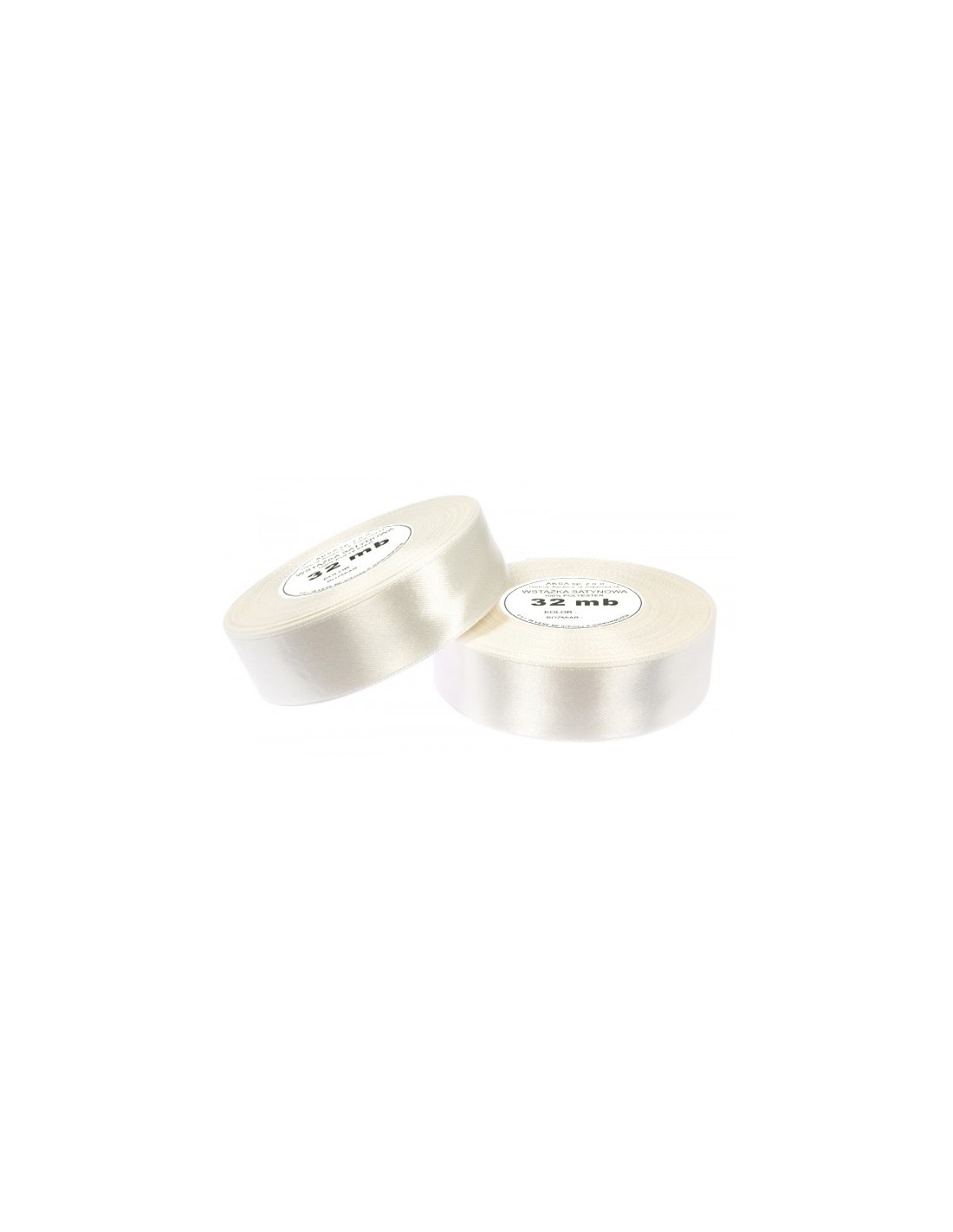 12mm WS8003 Saténová stuľka světlá ecru 32mb 12mm WS8003 Saténová stuľka světlá ecru 32mb