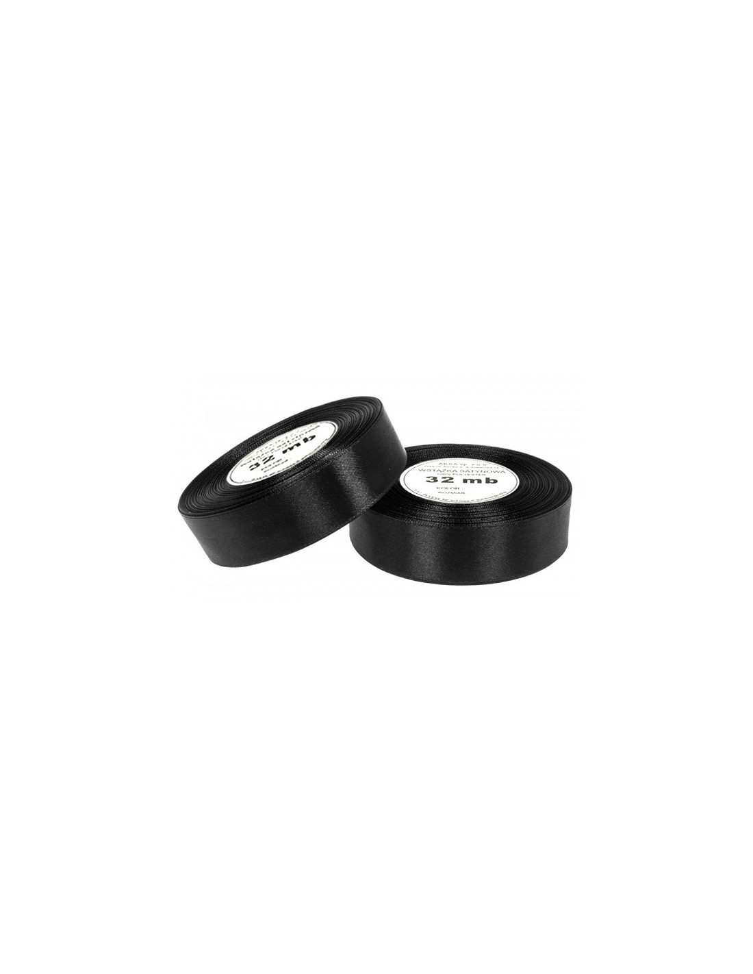 25mm WS8141 Saténová stuľka černá 32mb 25mm WS8141 Saténová stuľka černá 32mb